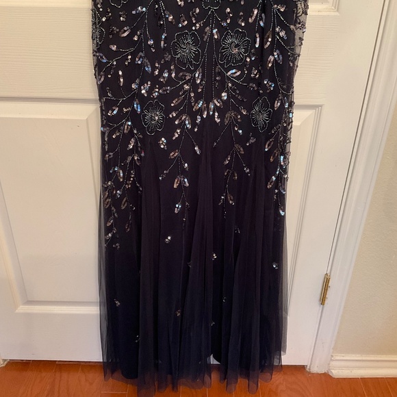 NWT Oleg Cassini Blue Navy Dress Size 10 - Picture 5 of 8